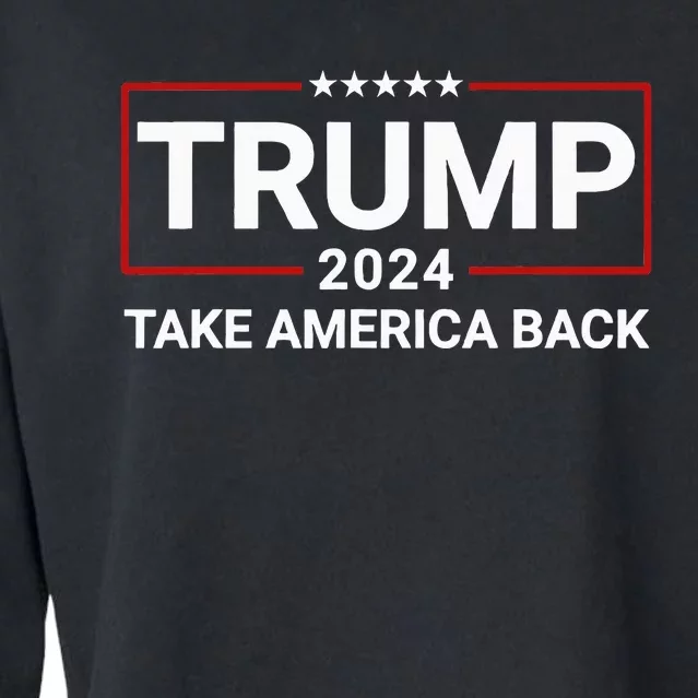 Donald Trump 2024 Take America Back Election The Return Cropped Pullover Crew