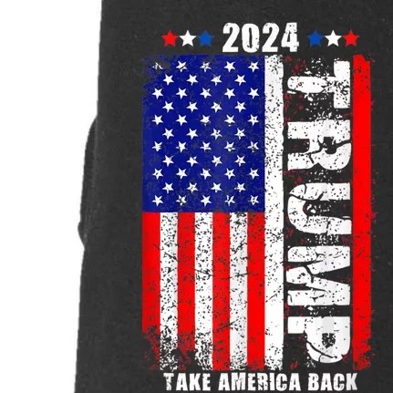 Donald Trump 2024 Take America Back Doggie 3-End Fleece Hoodie