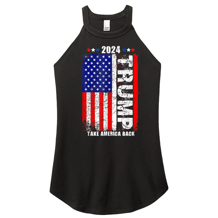 Donald Trump 2024 Take America Back Women’s Perfect Tri Rocker Tank