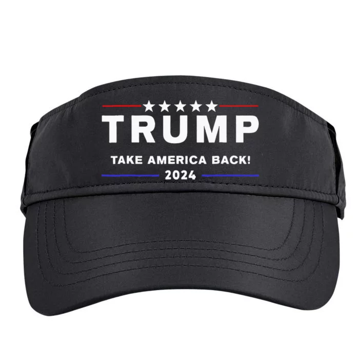 Donald Trump 2024 Take America Back Election The Return Adult Drive Performance Visor