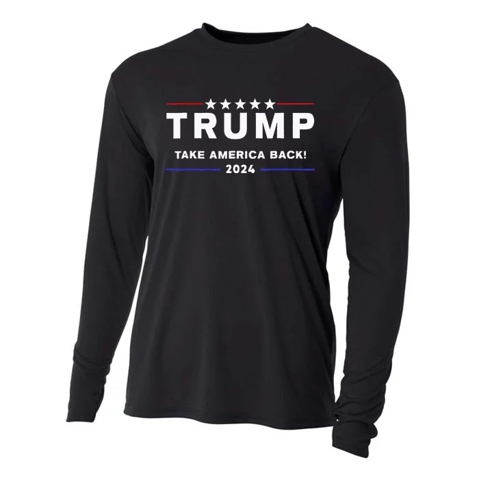 Donald Trump 2024 Take America Back Election The Return Cooling Performance Long Sleeve Crew