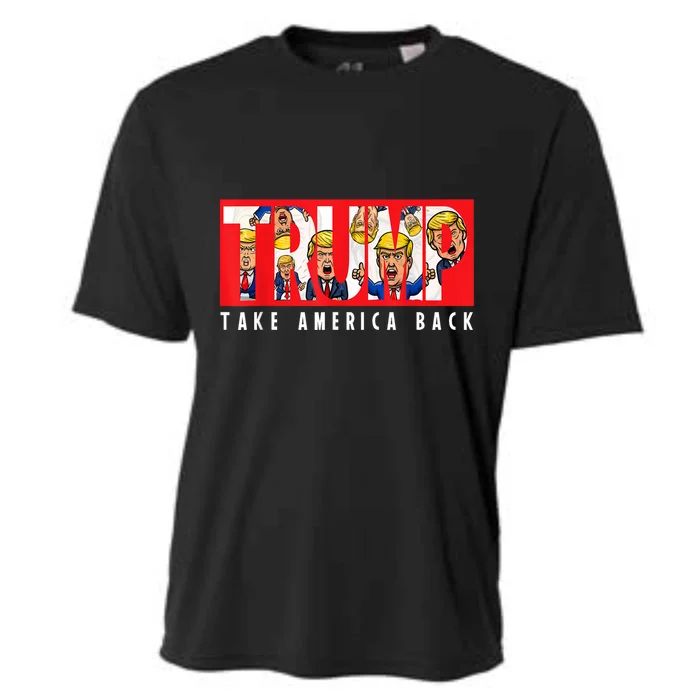 Donald Trump 2024 Take America Back Election The Return Cooling Performance Crew T-Shirt