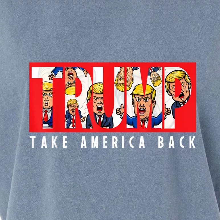 Donald Trump 2024 Take America Back Election The Return Garment-Dyed Women's Muscle Tee