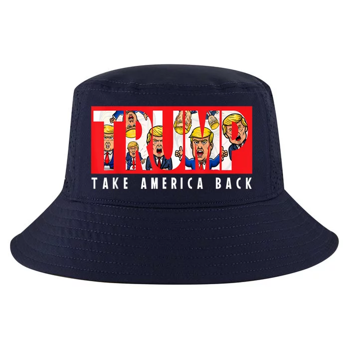 Donald Trump 2024 Take America Back Election The Return Cool Comfort Performance Bucket Hat