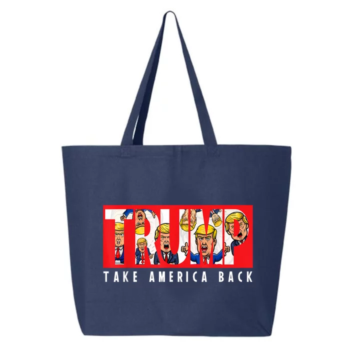 Donald Trump 2024 Take America Back Election The Return 25L Jumbo Tote