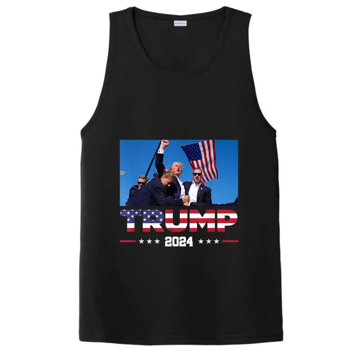 Donald Trump 2024 Survived Shot At Election Rally Gift Performance Tank