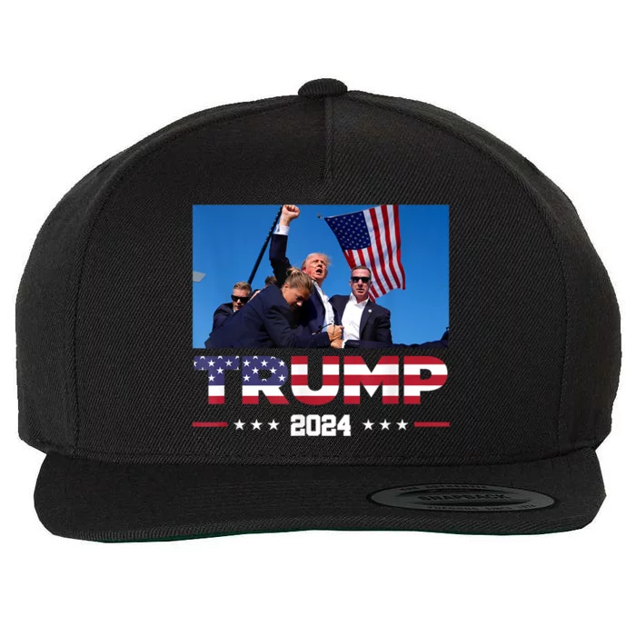 Donald Trump 2024 Survived Shot At Election Rally Gift Wool Snapback Cap