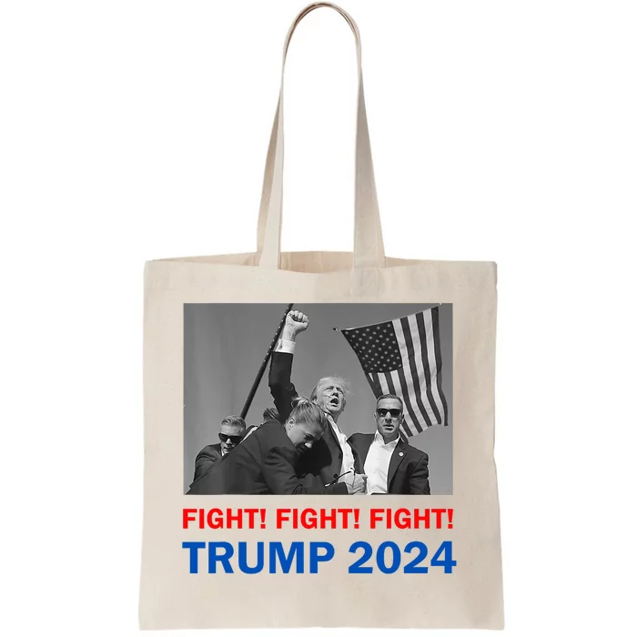 Donald Trump 2024 Fight Fight Fight Donald Trump Fist Pump Tote Bag