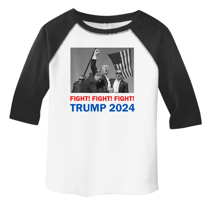 Donald Trump 2024 Fight Fight Fight Donald Trump Fist Pump Toddler Fine Jersey T-Shirt