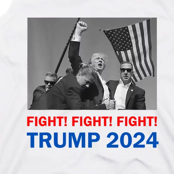 Donald Trump 2024 Fight Fight Fight Donald Trump Fist Pump Tank Top