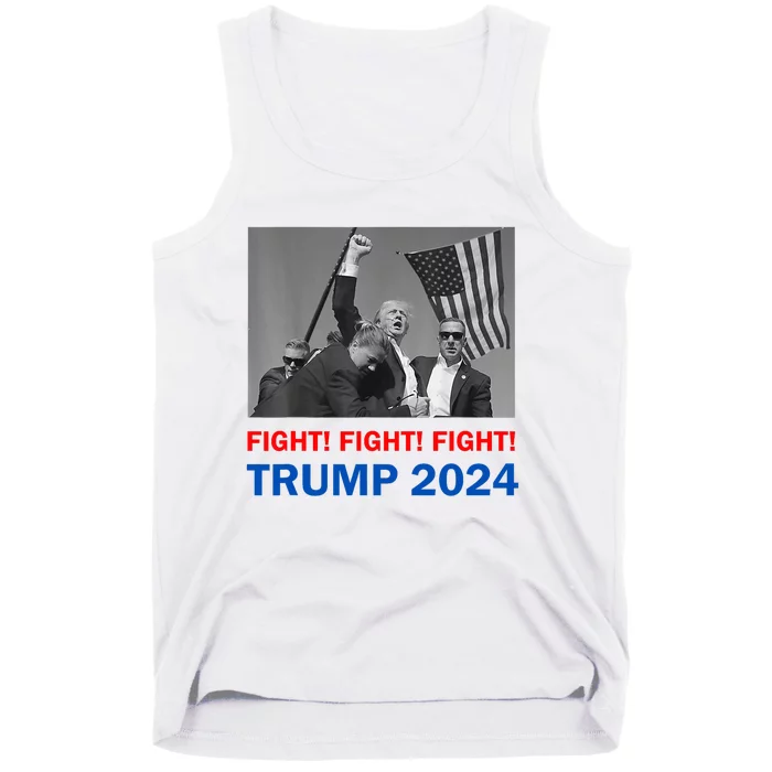 Donald Trump 2024 Fight Fight Fight Donald Trump Fist Pump Tank Top