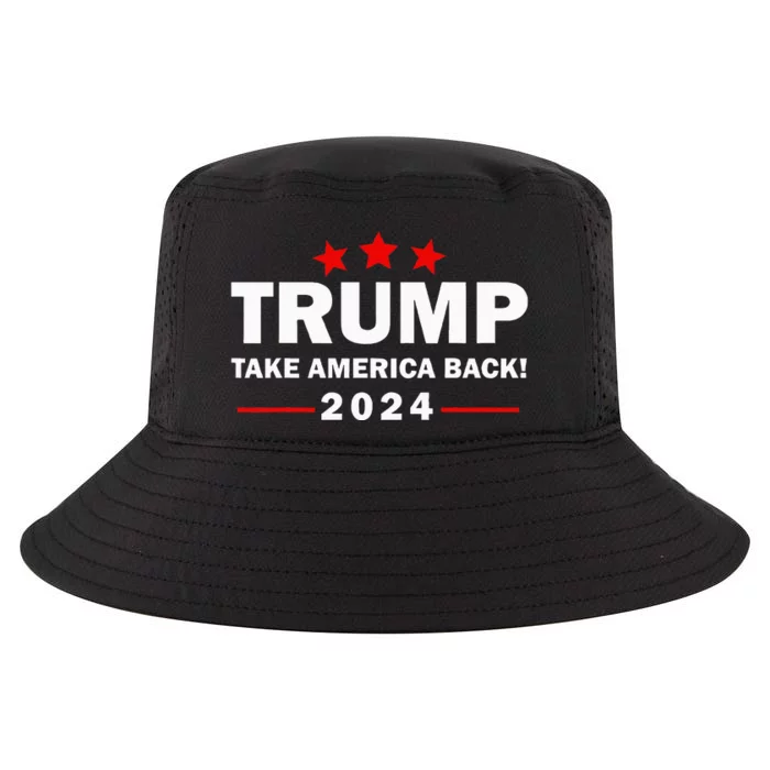 Donald Trump 2024 Take America Back Election 4th Of July Cool Comfort Performance Bucket Hat