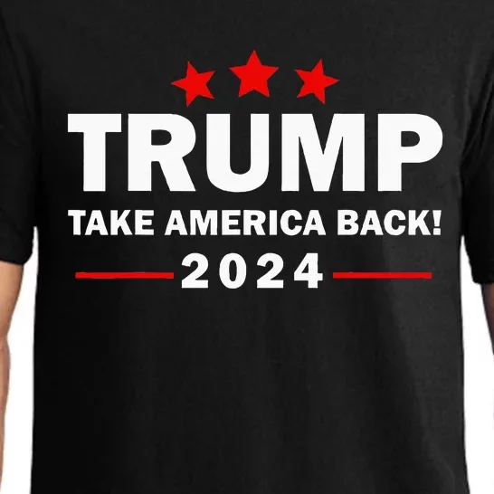 Donald Trump 2024 Take America Back Election 4th Of July Pajama Set