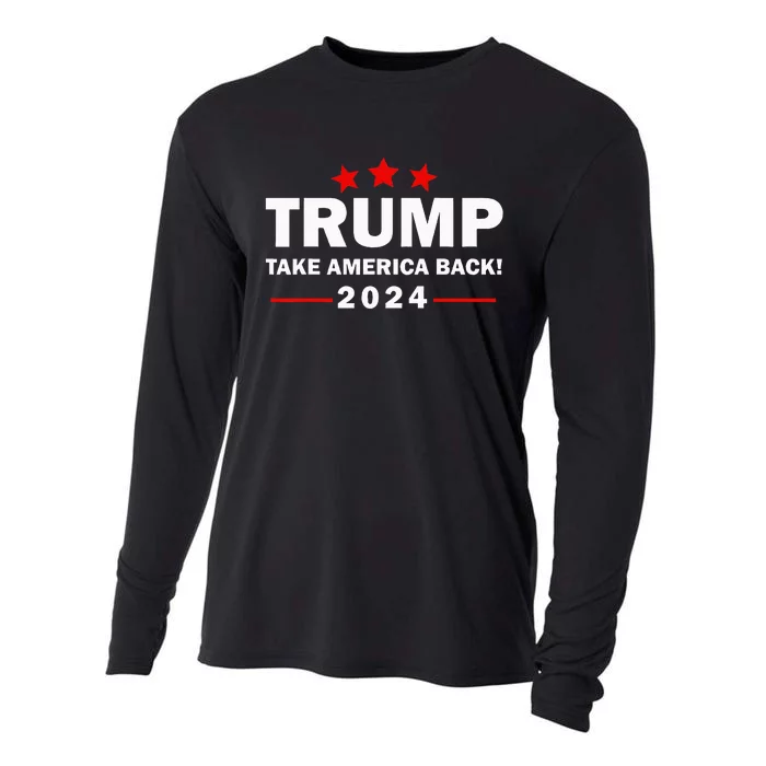 Donald Trump 2024 Take America Back Election 4th Of July Cooling Performance Long Sleeve Crew