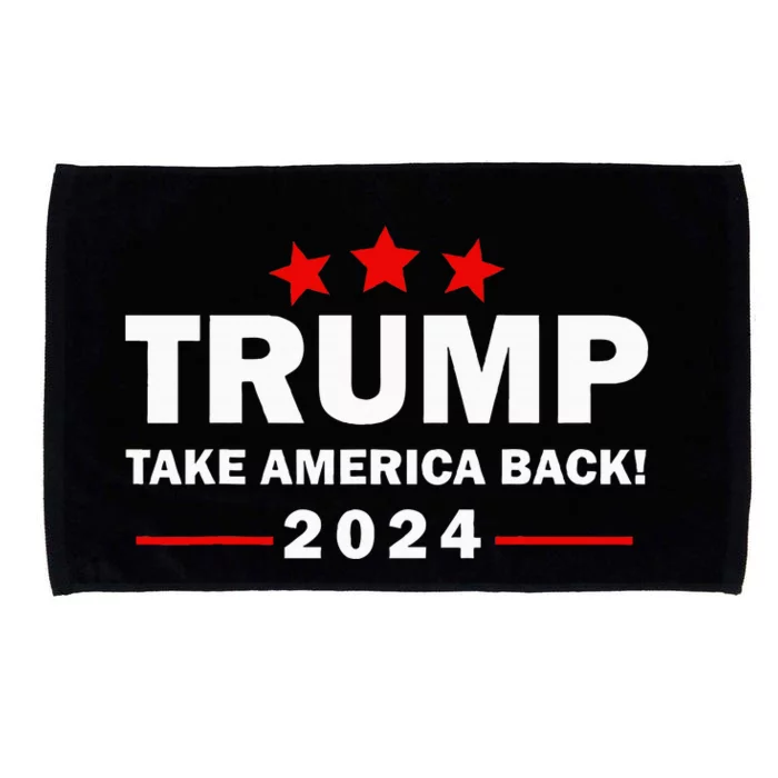 Donald Trump 2024 Take America Back Election 4th Of July Microfiber Hand Towel