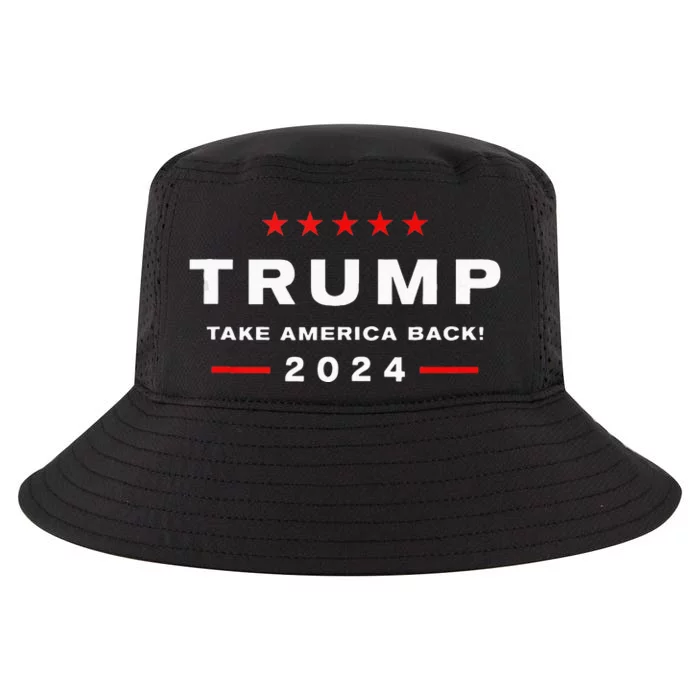 Donald Trump 2024 Take America Back Election The Return Cool Comfort Performance Bucket Hat