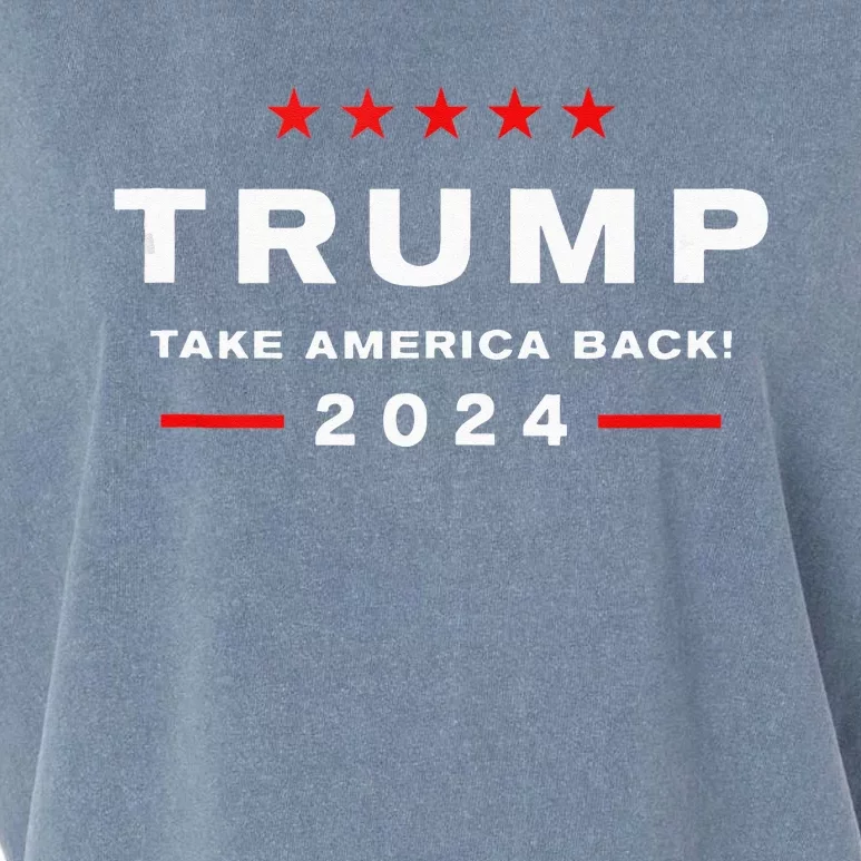 Donald Trump 2024 Take America Back Election The Return Garment-Dyed Women's Muscle Tee