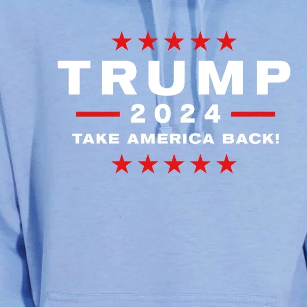 Donald Trump 2024 Take America Back Election Gift Unisex Surf Hoodie