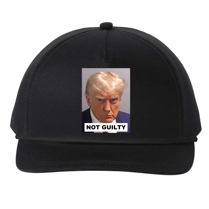 Donald Trump 2024 Trump 2024 Not Guilty Mugshot Snapback Five-Panel Rope Hat