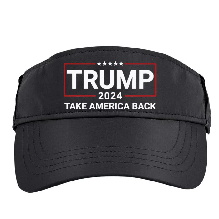 Donald Trump 2024 Take America Back Election The Return Adult Drive Performance Visor