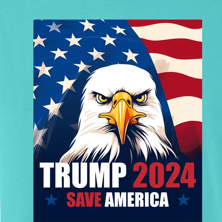 Donald Trump 2024 Election Bald Eagle Save America Gift ChromaSoft Performance T-Shirt