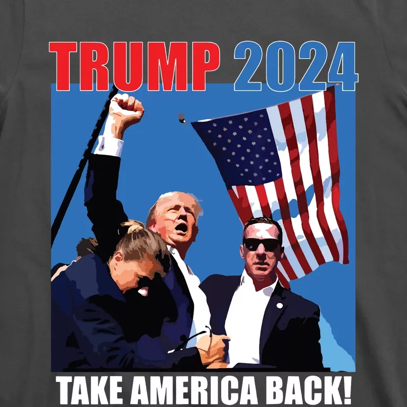 Donald Trump 2024 Take America Back American Flag Patriotic T-Shirt