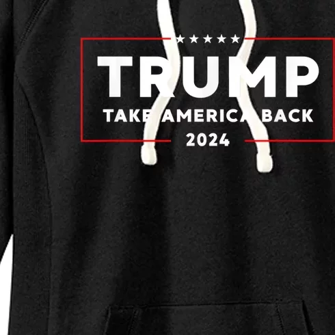 Donald Trump 2024 Take America Back USA United States Women's Fleece Hoodie