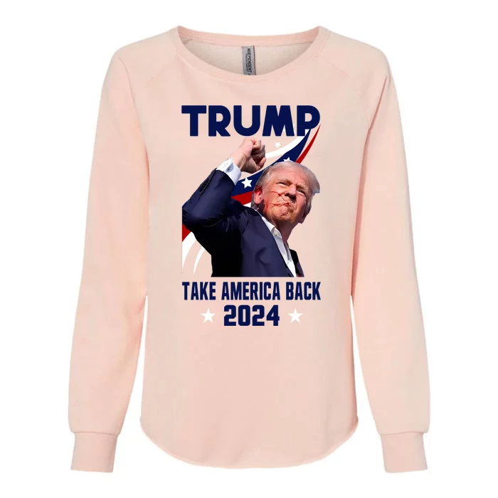 Donald Trump 2024 Survived Shot At Election Womens California Wash Sweatshirt