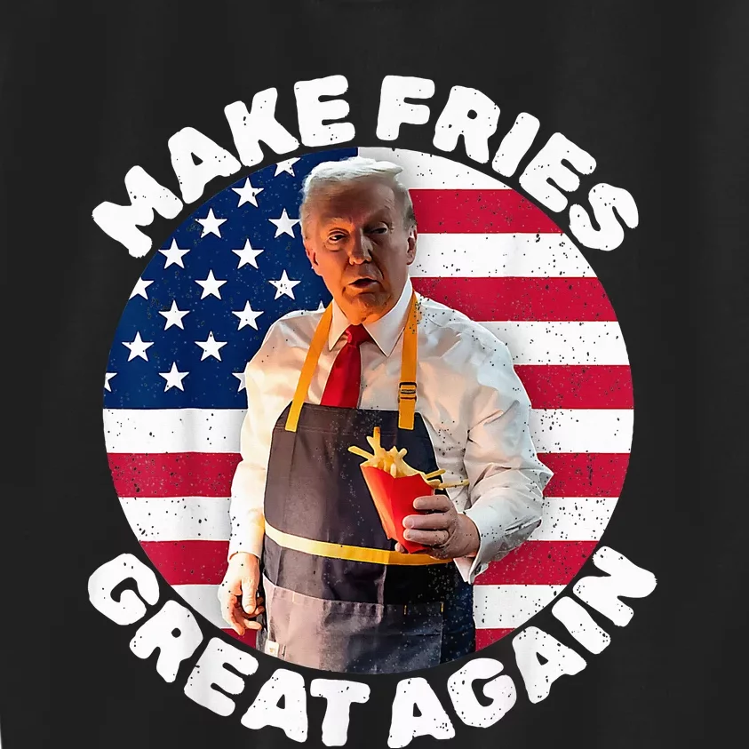 Donald Trump 2024 French Fry Make French Fries Great Again Kids Sweatshirt