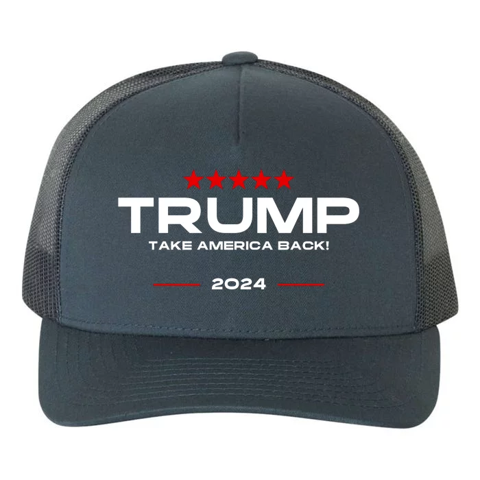 Donald Trump 2024 Take America Back Election Yupoong Adult 5-Panel Trucker Hat