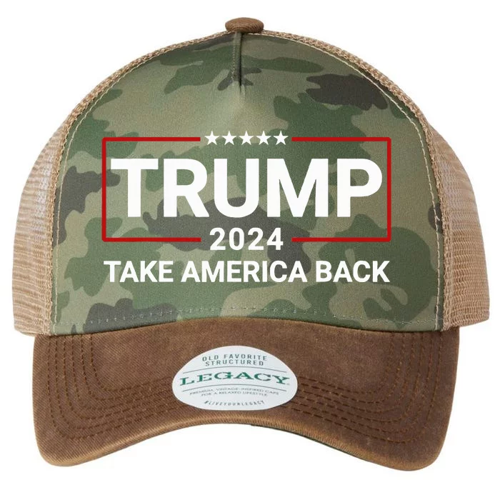 Donald Trump 2024 Take America Back Election The Return Legacy Tie Dye Trucker Hat