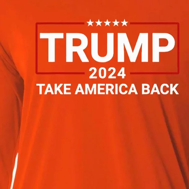 Donald Trump 2024 Take America Back Election The Return Cooling Performance Long Sleeve Crew