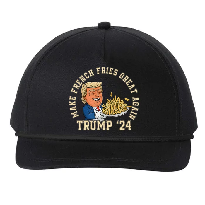 Donald Trump 2024 French Fry Make French Fries Great Again Snapback Five-Panel Rope Hat