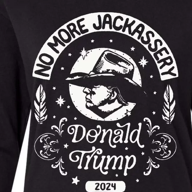 Donald Trump 2024 Take America Back Election Republican 2024 Womens Cotton Relaxed Long Sleeve T-Shirt