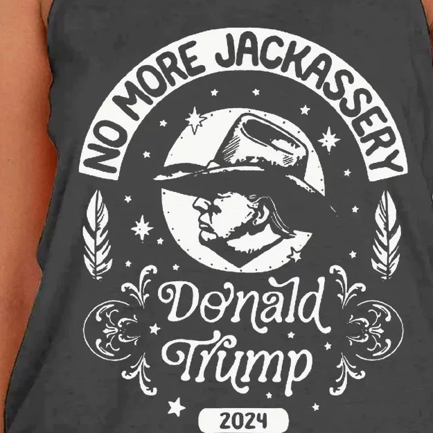 Donald Trump 2024 Take America Back Election Republican 2024 Women's Knotted Racerback Tank