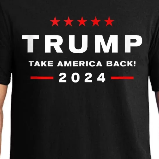 Donald Trump 2024 Take America Back Usa United States Pajama Set