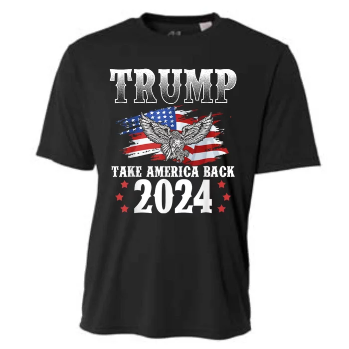 Donald Trump 2024 Take America Back Usa United States Cooling Performance Crew T-Shirt