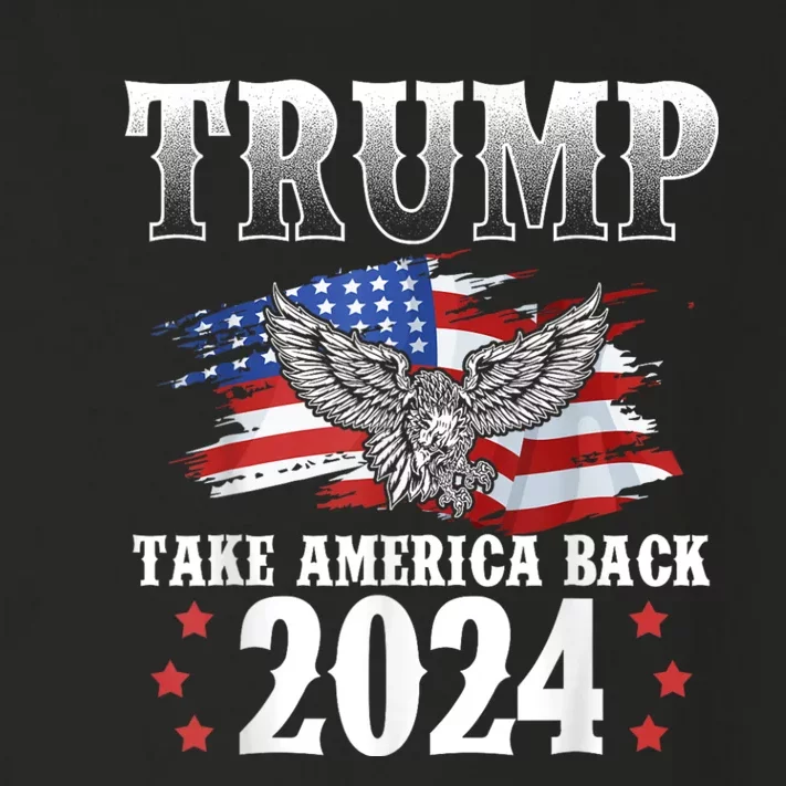 Donald Trump 2024 Take America Back Usa United States Toddler Long Sleeve Shirt