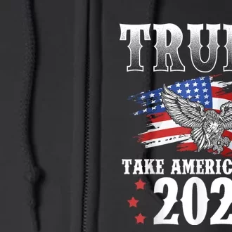 Donald Trump 2024 Take America Back Usa United States Full Zip Hoodie