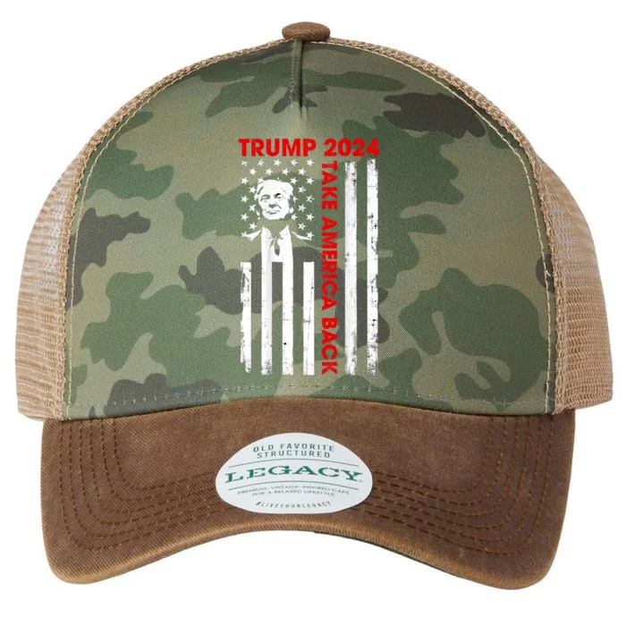 Donald Trump 2024 Take America Back Usa United States Legacy Tie Dye Trucker Hat