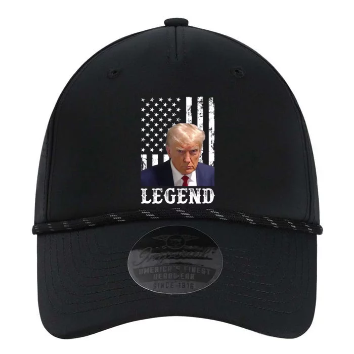 Donald Trump 2024 Mug Shot President Legend American Flag Gift Performance The Dyno Cap