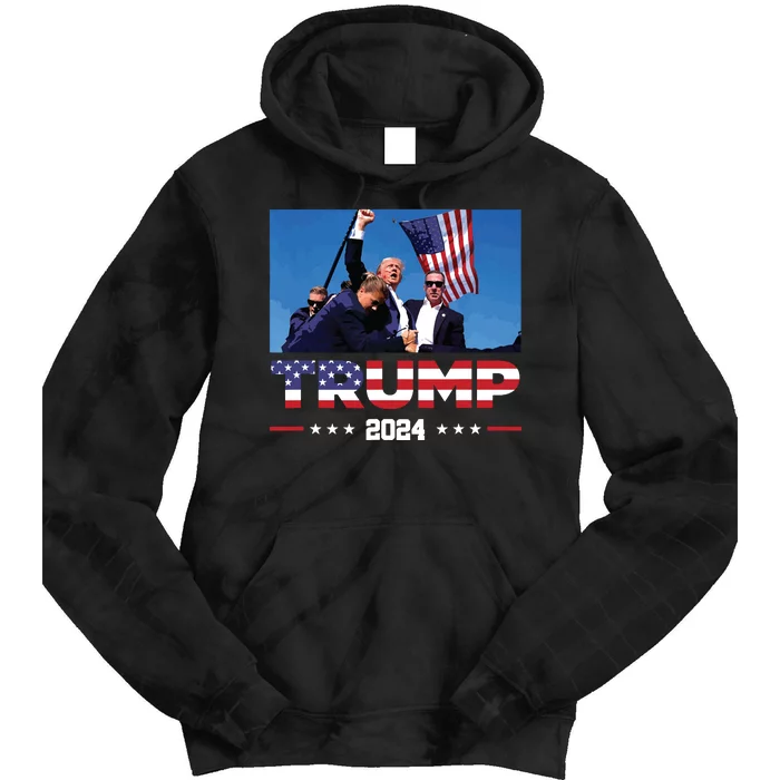 Donald Trump 2024 Survived Shot At Election Rally Tie Dye Hoodie