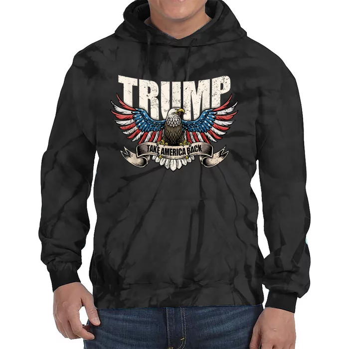 Donald Trump 2024 Take America Back Usa United States Tie Dye Hoodie