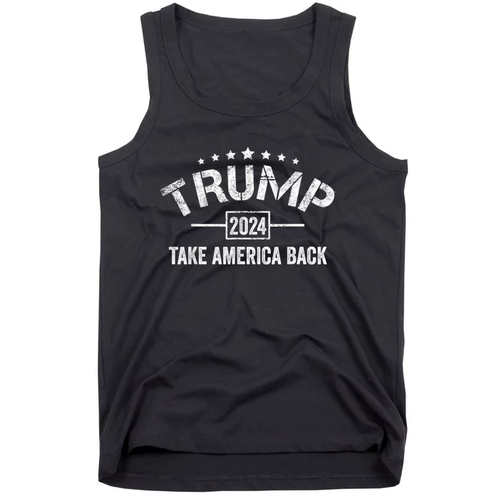 Donald Trump 2024 Take America Back Usa United States Tank Top