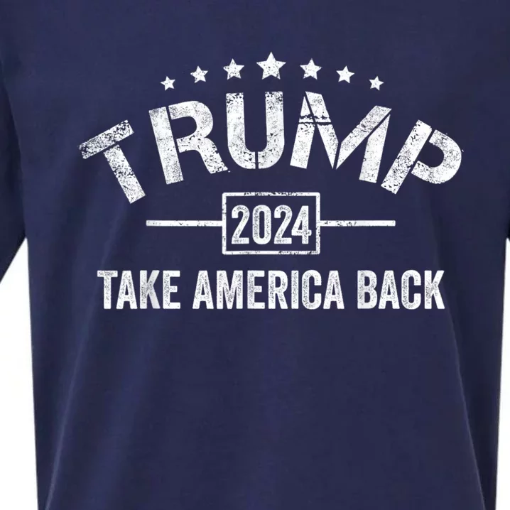 Donald Trump 2024 Take America Back Usa United States Sueded Cloud Jersey T-Shirt