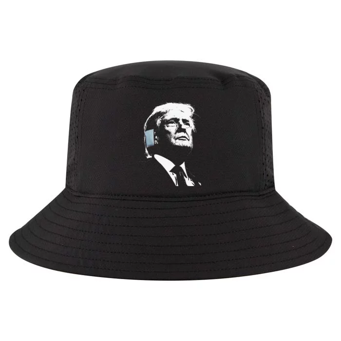 Donald Trump 2024 Ear Bandage Shot At Election Rally America Gift Cool Comfort Performance Bucket Hat