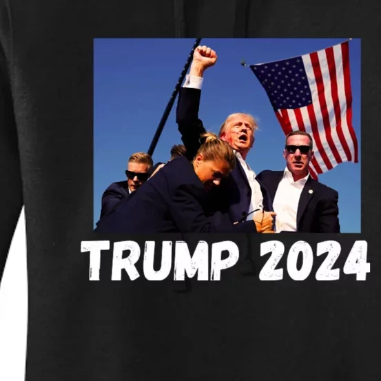 Donald Trump 2024 Survived Shot At Election Rally Women's Pullover Hoodie