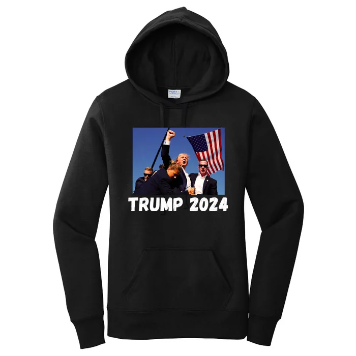 Donald Trump 2024 Survived Shot At Election Rally Women's Pullover Hoodie