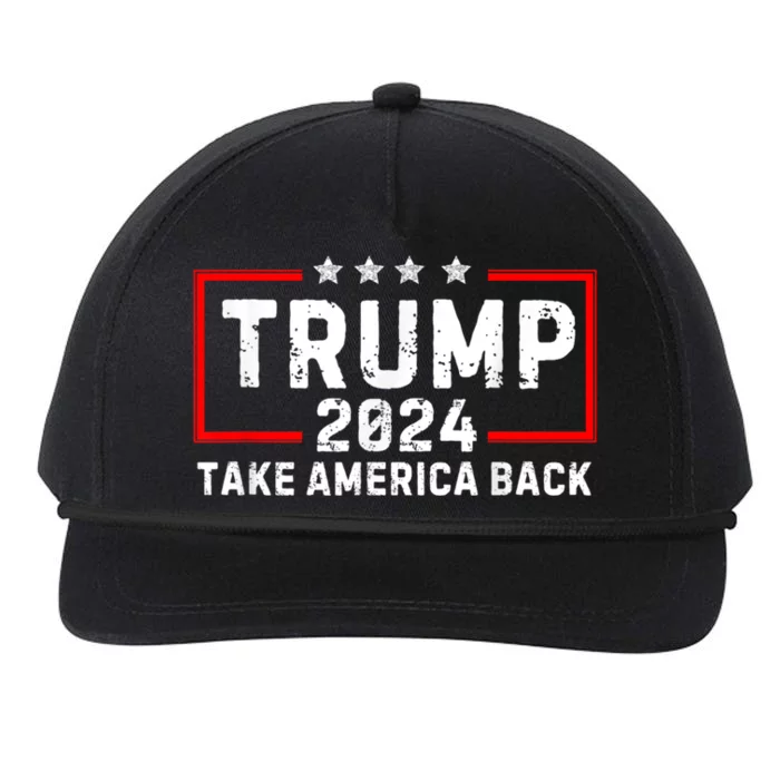 Donald Trump 2024 Take America Back Usa United States Snapback Five-Panel Rope Hat