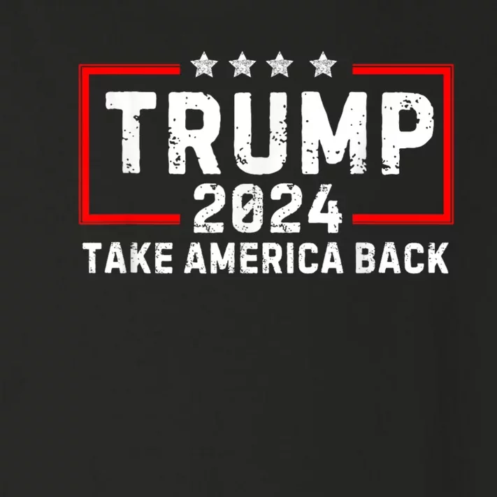 Donald Trump 2024 Take America Back Usa United States Toddler Long Sleeve Shirt